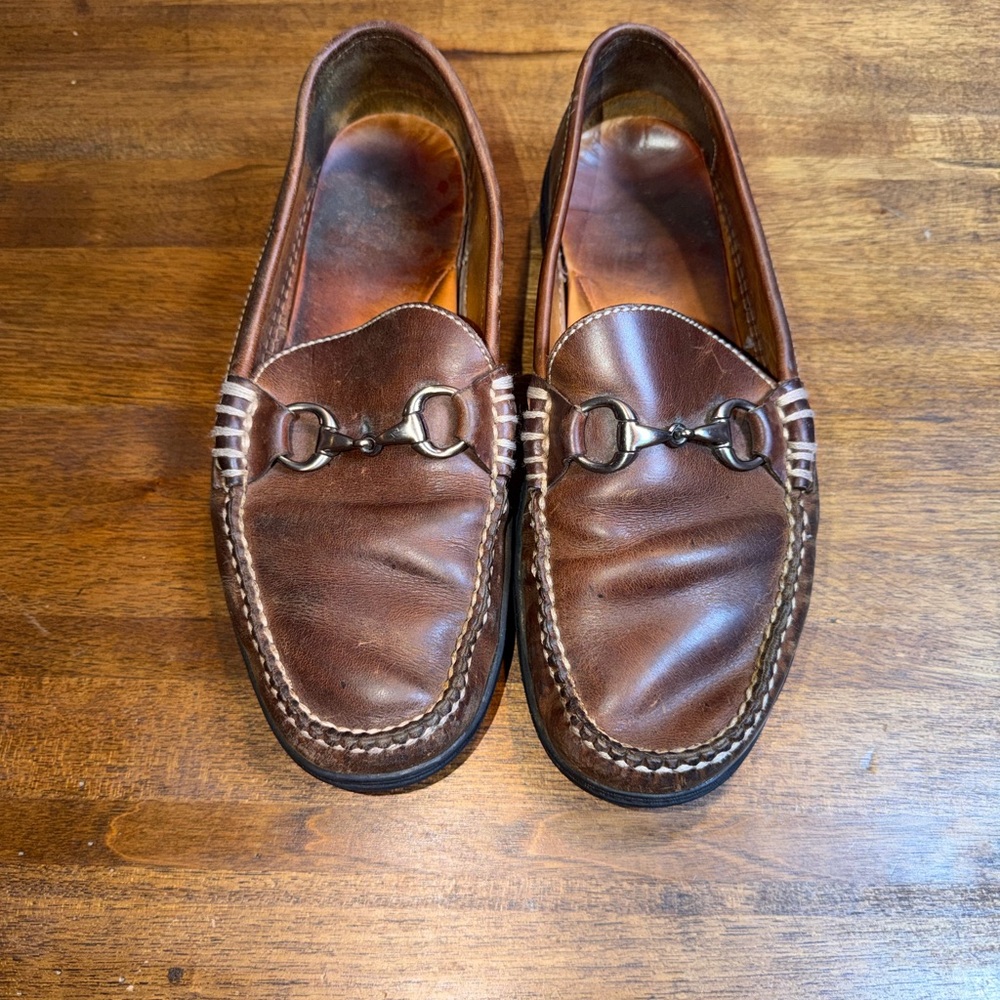 Peter Millar Leather Bit Loafers Driving Slip On